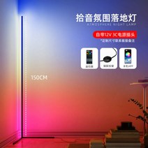 밝기 조절 코너 플로어 램프 6cm 스탠드투야 스마트 RGB LED 무드 조명침실 북, 픽업 무드 스탠드-1.5m-1개입