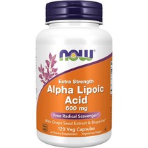 나우푸드 알파리포산 엑스트라 스트렝스 600mg 120 베지켑슐, 1개