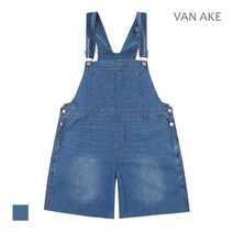 반에이크 반에이크 워싱 캐주얼 데님 멜빵반바지_VB18DOQ301Z (P002662749)