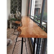 창가테이블 원목 아일렌드 좁고긴 테이블, 100