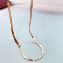 여성 실크 3mm 스네이크 뱀줄 은 목걸이