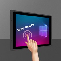 22인치 산업용 판넬 컴퓨터 패널 PC 일체형 터치모니터 다크그레이, 16세트+가이드레일
