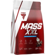 트렉 뉴트리션 매스 XXL 단백질탄수화물 복합 훈련용 보디빌딩 1000g 딸기딸기