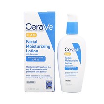 피부관리 CeraVe 오리지널 모이스처라이징 페이셜 로션 선스크린 SPF 30 89ml 3OZ