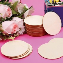 20x20cm 원형 나무화판 라운드 판넬합판 목제 우드판재 판자보드, 40cm