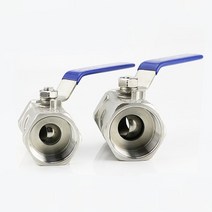 볼밸브 체크밸브 황동 게이트밸브 수도 에어컨가스 스테인레스 스틸 볼 SS304 1/2 1 1pc, 7.1