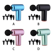 전기 근육 마사지 기계 충전식 진동 타악기 휴식 목 마사지 6 속도 피트니스 장치 블루