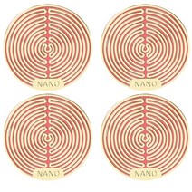 전자파 차단 스티커 전차스 Anti Radiation tor Shield EMF tion Mobile Cell Phone Stickers EMR Blocker fo 634EA 2, 08 B-Gold 4PCS, 4개