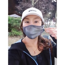 나루마스크 N0U 숨쉬기 편한 빨아쓰는 자외선 차단 조깅 자전거 골프 등산 스포츠 마스크, 그레이