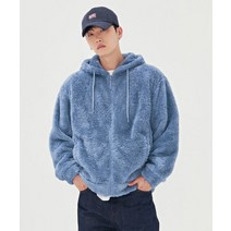 CHASECULT 공용 오버핏 데일리 퍼 후드 집업 점퍼-BFZU4305D0J