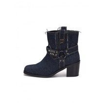 MATIN KIM DENIM WESTERN ANKLE BOOTS IN BLUE MK2311SO001M0BL 304145