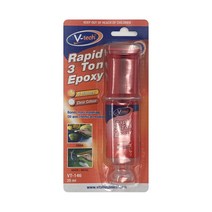 브이텍 주사기형 투명 4분 에폭시 다용도 접착제 25ml, 15개