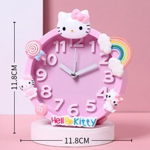 미루시노 책상 선반 침대 옆 귀여운 캐릭터 어린이 아날로그 탁상시계 알람시계 RUN3993, A-TYPE