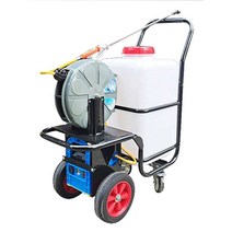 농약 살충제 분무기 소독 바퀴달린 물 뿌리개 이동식, 12v60L + 20M + 배터리