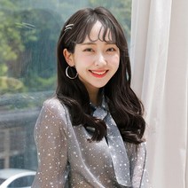 가발매니아 윈드펌 5피스 40cm 붙임머리 헤어피스 가발, 내츄럴블랙