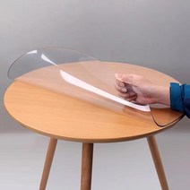 CAICHEN 원형 테이블 유리대용 투명매트 큐매트, 3mm, 지름100, 투명한