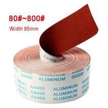 1 미터 샌딩 페이퍼 95mm 너비 샌딩 사포 롤 금속 나무 조각 가구 연마 그릿 80 800, 120