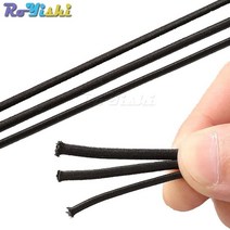 다용도 강한 탄성 로프 코드 번지 충격 스트레치 스트링 DIY 쥬얼리 만들기 야외 프로젝트 텐트 카약 보트 가방 수화물 액세서리, [01] 1 Meter, [01] Diameter 2.5mm