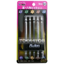 알덴 별 렌치 육각 양용 비트 세트 5pcs ALM2560-1030, 단품