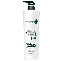 자연바람 그린티 녹차 미용실 샴푸 대용량 샴푸 1600ml, 1개