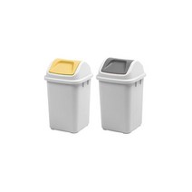 창신리빙 국민 휴지통 스윙 (25L), 그레이