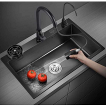 사각싱크볼 개수대 씽크대 교체 스텐 사각씽크볼, B 패키지 -3홀 50x45cm