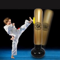 160cm 에어펀치백 오뚜기 에어 샌드백 펀칭 백, 블랙