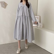 101 체크패턴플레어원피스 DGRC530