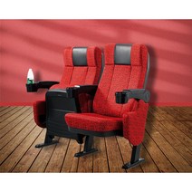 영화관 의자 강당 공연장 홈시어터 실내 인테리어소파, 레드