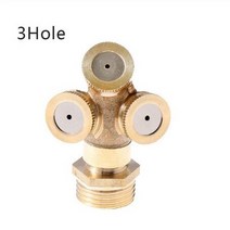 분무 고압 스프레이 노즐 12quot 미스트 황동 피팅 기 호스 커넥터 워터 스프링클러 정원 잔디 관개에 조정 가능, a-3 홀