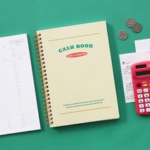 기본 스프링 가계부 (1년용)/만년캐쉬북/소비계획캐시, khaki