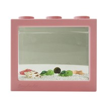 세남자바스켓 심플 바다 DIY 세트-국산 마리모(소), 인디핑크 블럭, 흰색 자갈