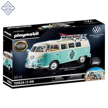 플레이모빌 폭스바겐 T1 캠핑 버스 스페셜 에디션 미니밴 미니버스 캠핑카