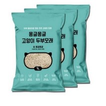 몽글몽글 응고형 고양이 두부모래 숯, 7L, 6개입