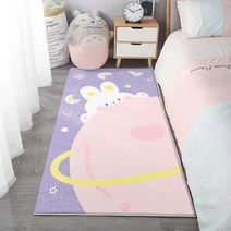 DFMEI 침실 카펫을 두껍게 한 러블리 침대 옆 카펫 캐릭터 거실 루돌프 패드 욕실 흡수문 앞 매트 담요