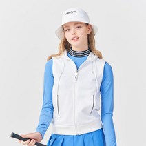 클리블랜드 우븐 믹스 후드 풀집업 여성 골프바람막이 (CGWVT31515), WH