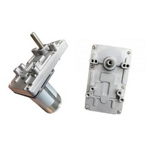 소형DC모터DC 12V 24V 웜기어 모터 감속기 높은 토크 전기 메탈 역 자동 잠금 장비 45-180RPM, 03 100rpm_01 12V