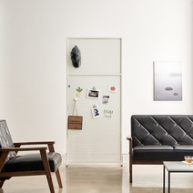 듀크 철재파티션 III, 타공[모던화이트]_T 800-1800 H