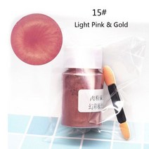 비누만들기 키트 비누 색소 슬라임향료 베이스 오로라 진주 안료 분말 운모 진주 광택 착색 수지 염료 보석 만들기, 열 다섯