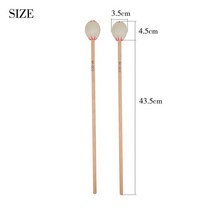 드럼스틱 Marimba Mallet 전문 타악기 액세서리 메이플 드럼 스틱 실로폰 Glockenspiel Bells 용 악기 부품, [01] White