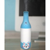건조한 가을 날씨 습기 조절 귀여운 LED 미니 가습기 보습 예쁜 침실, USB캐릭터 보틀가습기-블루