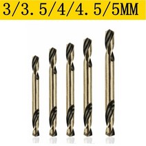 아이스오거 오거 비트 코발트 Ultrahard 철 드릴 강판 목공 양방향 양날 금속 스테인레스 스틸, 01 5pcs