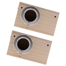 Royalways 2pc 잉꼬 둥지 상자 Budgie 중첩 집 사육 상자 모란 잉 꼬 앵무새