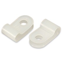 전기용접세상 케이블 크램프 2N 소량판매 100EA PVC 새들 전선고정