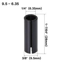 밀링커터 고정밀 어댑터 콜릿 생크 cnc 라우터 도구 어댑터 8mm 6mm 생크 홀더 밀링 커터 변환 척, 9.5mm  6.35mm