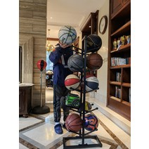 농구공 수납 축구공 선반 공 진열대 양면 보관대 렉, 11 양면 5단 블랙