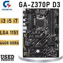 lga 1151 기가바이트 z370p d3 마더보드 1151 마이닝 메인보드 1151 ddr4 64gb pci-e 3.0 m.2 인텔 z370 데스크탑 crossfirex atx