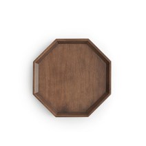 우딘 월넛 팔각 트레이 10인치