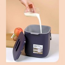 VEA873694심플한 디자인 주방 음식물 처리 손잡이 보관함 5L 음식물쓰레기처리 음식물쓰레기보관