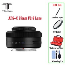 카메라 일반 헤드 고정 담각대 유압식 액션캡 TTArtisan 27mm F2.8 APS-C 렌즈 자동 초점 가볍고 작은, 01 Black_01 후지 xf